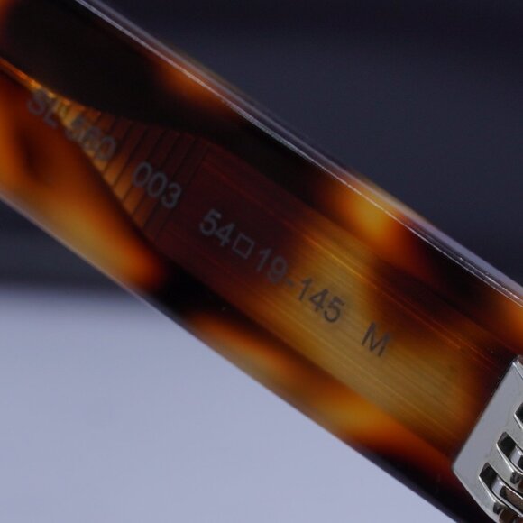 Saint Laurent SL560 003  Square Sunglasses - Havana/Brown - Picture 8 of 10